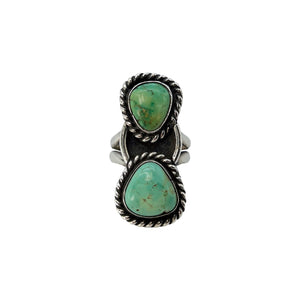 Sterling Silver Triangle Turquoise Ring - Sz. 8 | The ReLux