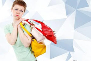 Woman Not Happy with Her Designer Bags