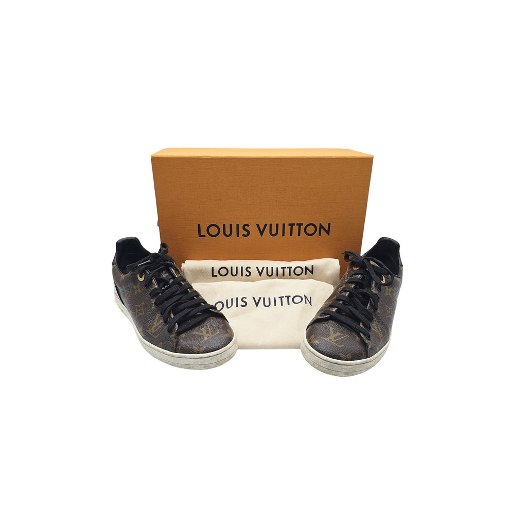 Louis Vuitton Monogram Canvas and Patent Frontrow Sneakers- 37