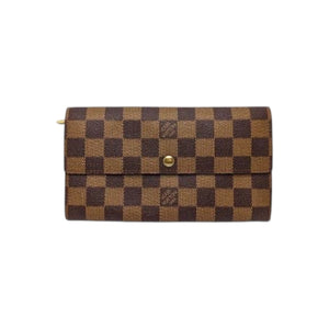 Louis Vuitton Vintage Damier Ebene Canvas Sarah Wallet - TheRelux.com