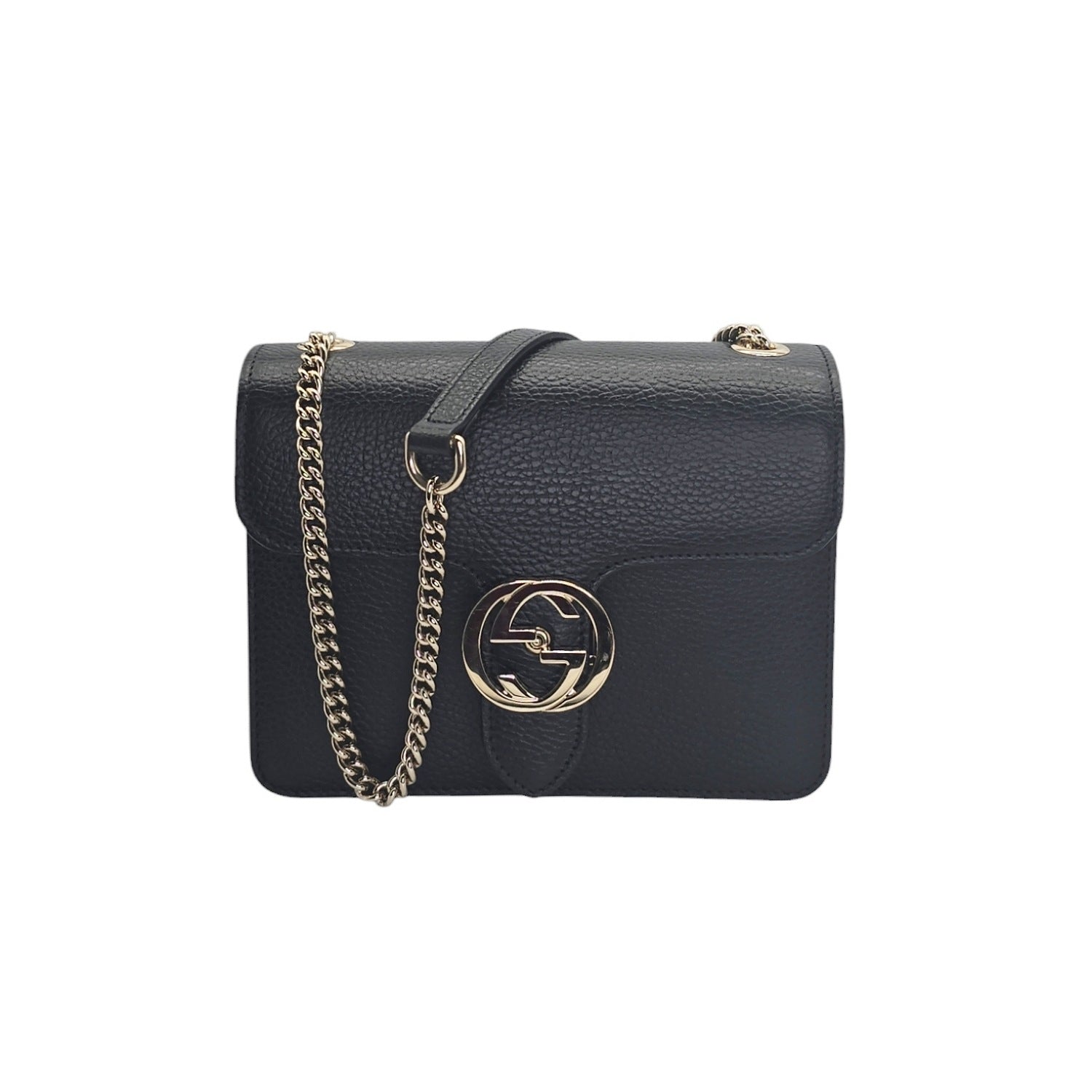 Gucci Dollar Calfskin Interlocking G Small Shoulder Bag - TheRelux.com