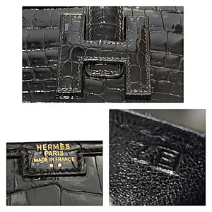Hermès Vintage Shiny Niloticus Crocodile Jige Elan 29 Clutch