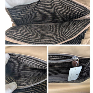 Prada Vintage Taupe Nappa Leather Sport Tote B5465 - TheRelux.com