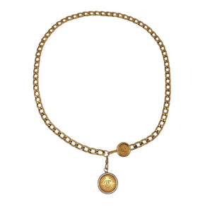 Chanel Vintage 31 Rue Cambon Gold-Tone Medallion Chain Belt