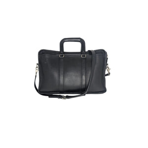 Coach 90s Black Leather Embassy Large Briefcase - TheRelux.com