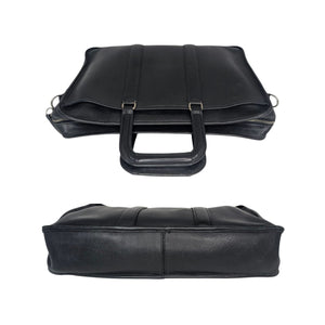 Coach 90s Black Leather Embassy Large Briefcase - TheRelux.com