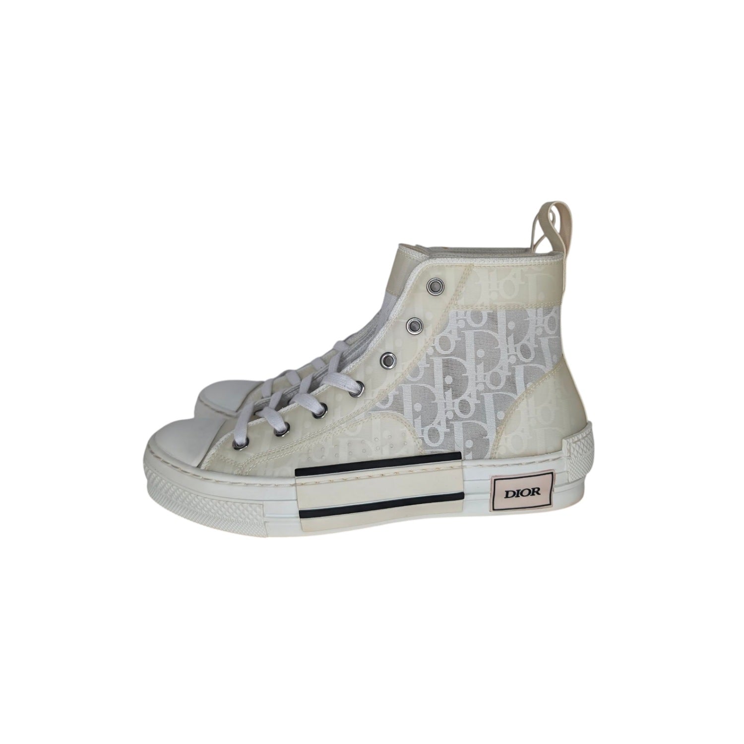Christian Dior B23 League High Top Sneaker White Dior Oblique