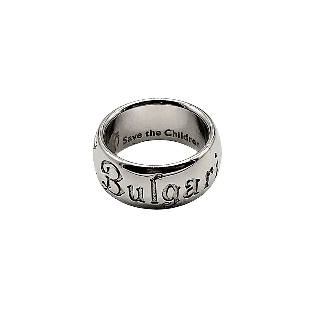 BVLGARI Sterling Silver 'Save the Children' Ring - Sz. 48