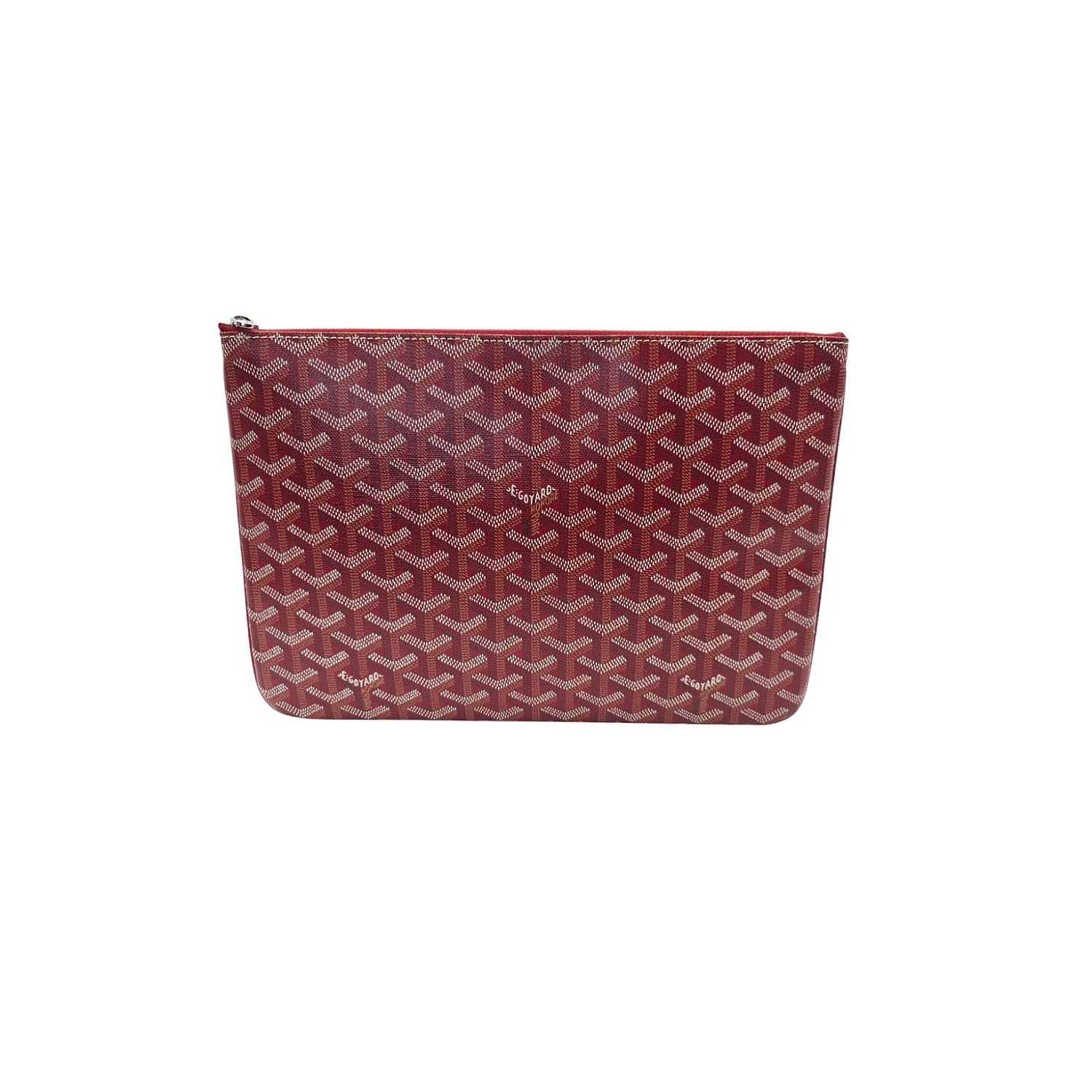 Goyard Goyardine Coated Canvas Sénat MM Pouch Red - TheRelux.com