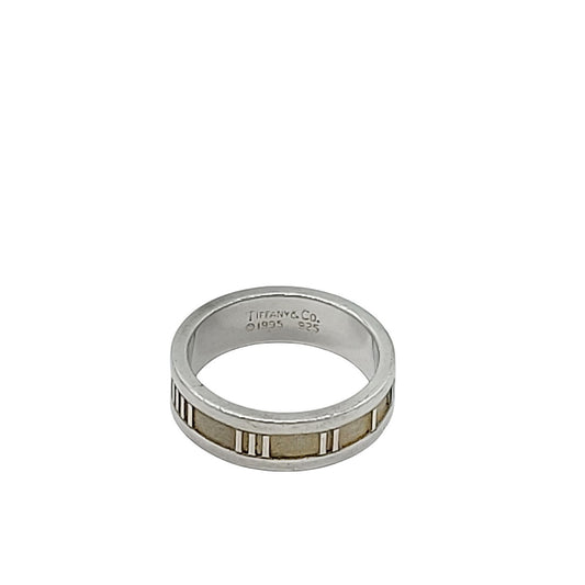 Tiffany & Co. Sterling Silver Atlas Band Ring - Sz. 8.5