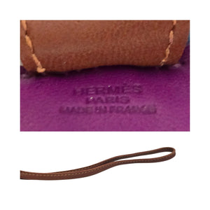 Hermes Milo Lambskin Grigri Rodeo Horse Bag Charm Anemone
