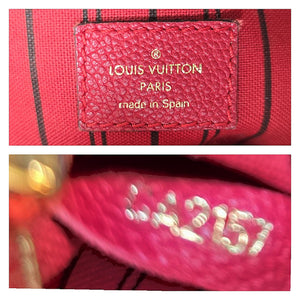 louis vuitton backpack red inside Louis Vuitton Sorbonne Monogram Empreinte Leather Backpack