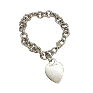 Tiffany & Co. Classic Sterling Silver Heart Tag Bracelet