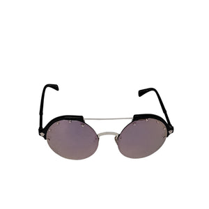 Versace Mirrored VE4337-GB1/5R-53 Purple Round Sunglasses VERSACE 4337/GB1/5R - Sunglasses main image 2
