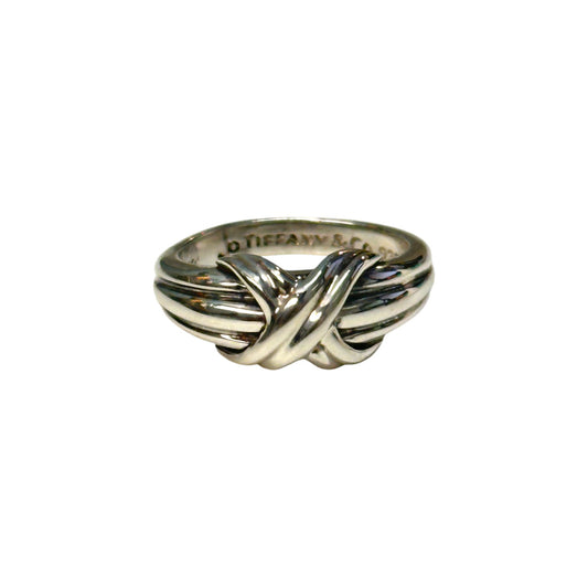 Tiffany & Co. Sterling Silver Signature X Ring - Sz. 7.25
