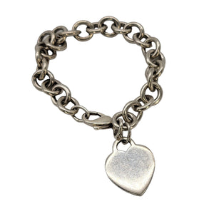 Tiffany & Co. Classic Sterling Silver Heart Tag Bracelet