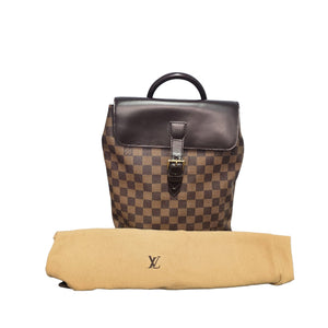 louis vuitton backpack damier ebene Louis Vuitton 2003 Damier Soho Backpack