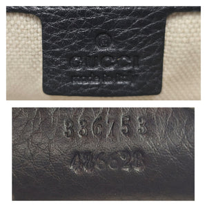 Gucci Black Pebbled Calfskin Soho Tassel Clutch - TheRelux.com