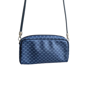 Gucci Vintage GG Micro Monogram Navy Shoulder Bag - TheRelux.com