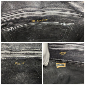 Chanel 80s Black Shiny Alligator Camera Shoulder Bag - TheRelux.com