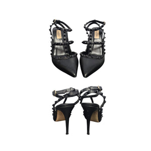 Valentino Garavani Rockstud Caged Strap 105mm Pumps - Sz. 40