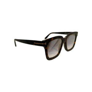 Tom Ford Sunglasses Black FT0690 SARI 01C Mirror Square 52-20-145 Tom Ford Sari Polarized Sunglasses - TF690 - TheRelux.com main image 4