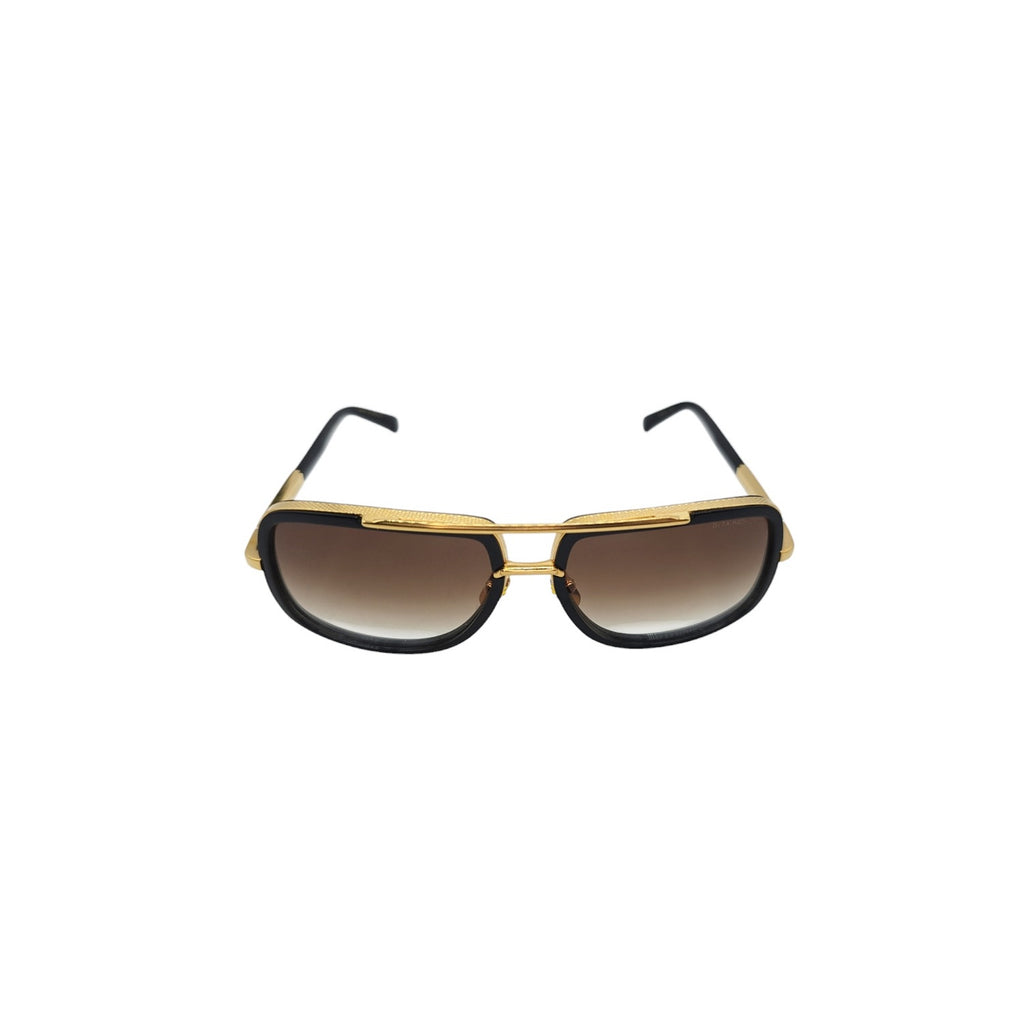 DITA MACH ONE ブラック ゴールド DITA Mach-One Shiny 18K Gold/Black Gradient Sunglasses - TheRelux.com