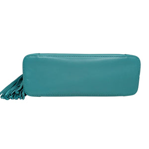 その他 CHANEL Chanel 90s Blue Embroidered Lambskin Tassel Shopper - TheRelux.com