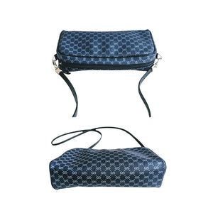Gucci Vintage GG Micro Monogram Navy Shoulder Bag - TheRelux.com