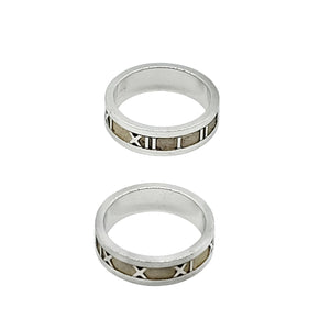 Tiffany Sterling Silver Atlas Band Ring