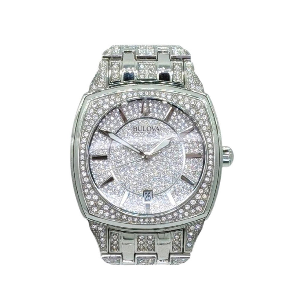Bulova Phantom Crystal Pave Cushion Men's Watch (Ref. 96B296