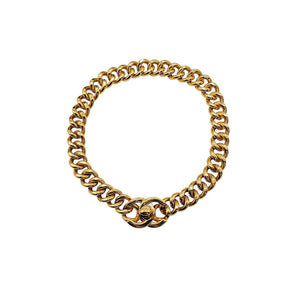 CHANEL CC Turn-Lock Chunky Chain Necklace 1996 - TheRelux.com