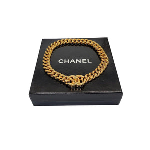 CHANEL CC Turn-Lock Chunky Chain Necklace 1996 - TheRelux.com