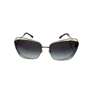 CHANEL サンダル 39 Chanel Gold Metal Logo Square Sunglasses 71541 - TheRelux.com