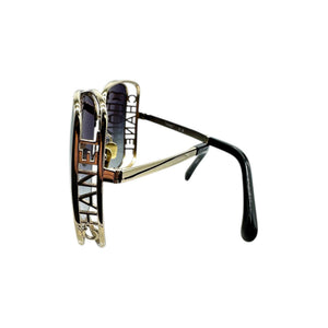 Chanel Gold Metal Logo Square Sunglasses 71541 - TheRelux.com