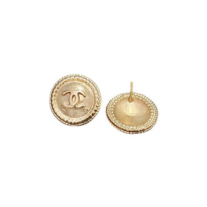 Chanel Round CC Stud Earrings - TheRelux.com display picture 2