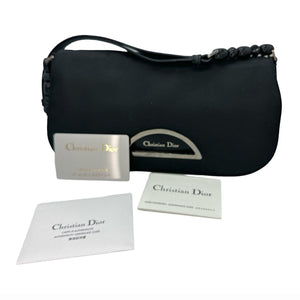 Christian Dior Nylon Malice Baguette Black Clutch - TheRelux.com