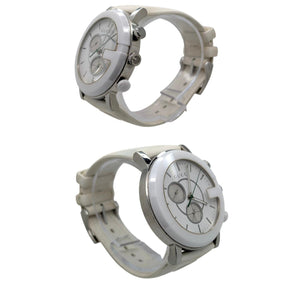 【稼働】GUCCI 101M YA101346 Gフェイス クロノグラフ Gucci G-Chrono 101M White Guccissima Rubber Watch YA101346