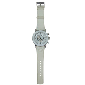 Gucci G-Chrono 101M White Guccissima Rubber Watch YA101346