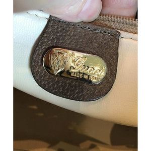Gucci Vintage GG Plus Canvas Sherry Web Tote - TheRelux.com