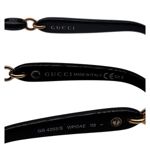 Gucci Marina Chain Aviator Shield Sunglasses GG 4203 S  display picture 1