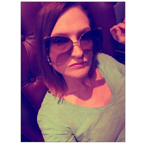 Gucci Oversized Round Butterfly Sunglasses GG0252S - TheRelux.com