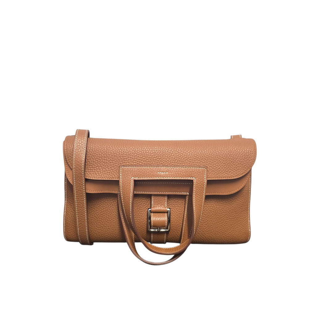 Hermes 2017 Gold Taurillion Clemence Halzan 31 Bag - TheRelux.com