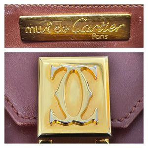 Cartier Vintage Must de Calfskin Envelope Messenger Bag - TheRelux.com