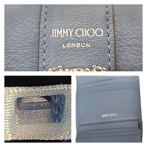 Jimmy Choo Calfskin Crystal Cheri Compact Wallet - TheRelux.com