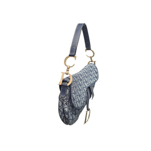 Christian Dior Vintage Diorissimo Jacquard Saddle Bag - TheRelux.com