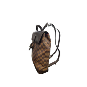 louis vuitton backpack damier ebene Louis Vuitton 2003 Damier Soho Backpack