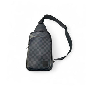 louis vuitton avenue sling bag men backpacks damier graphite Louis Vuitton Avenue Sling Bag Nm Damier Graphite