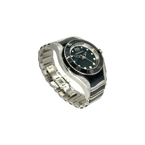 TechnoMarine Black Manta Stainless Steel Diamond & Ceramic  display picture 1
