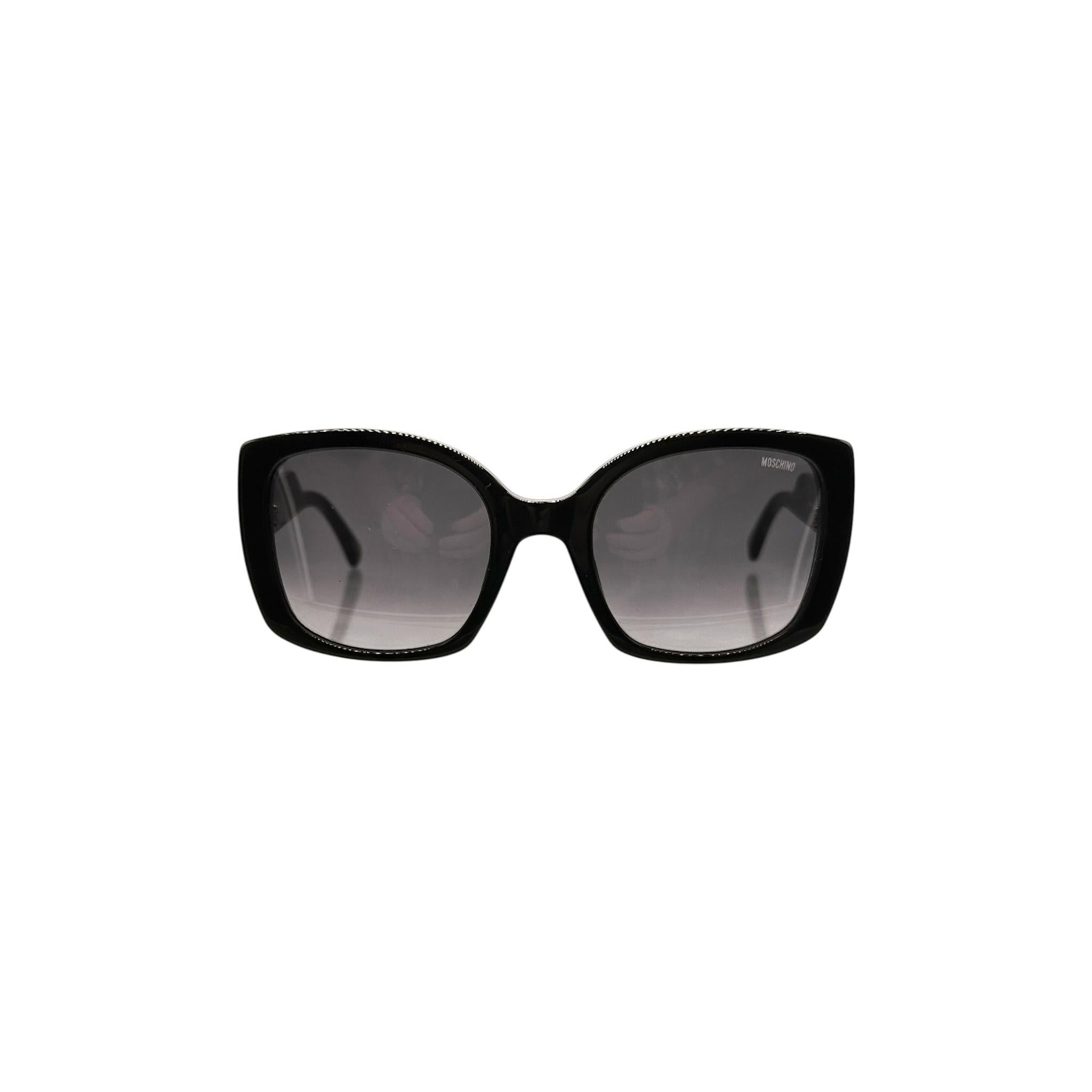 Moschino Black Oversized Sunglasses MOS124s - TheRelux.com